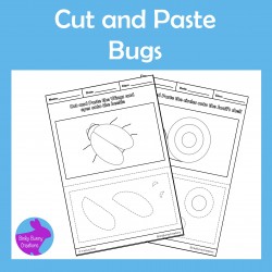 Cut and Paste Bugs Fine Motor Skills Activity